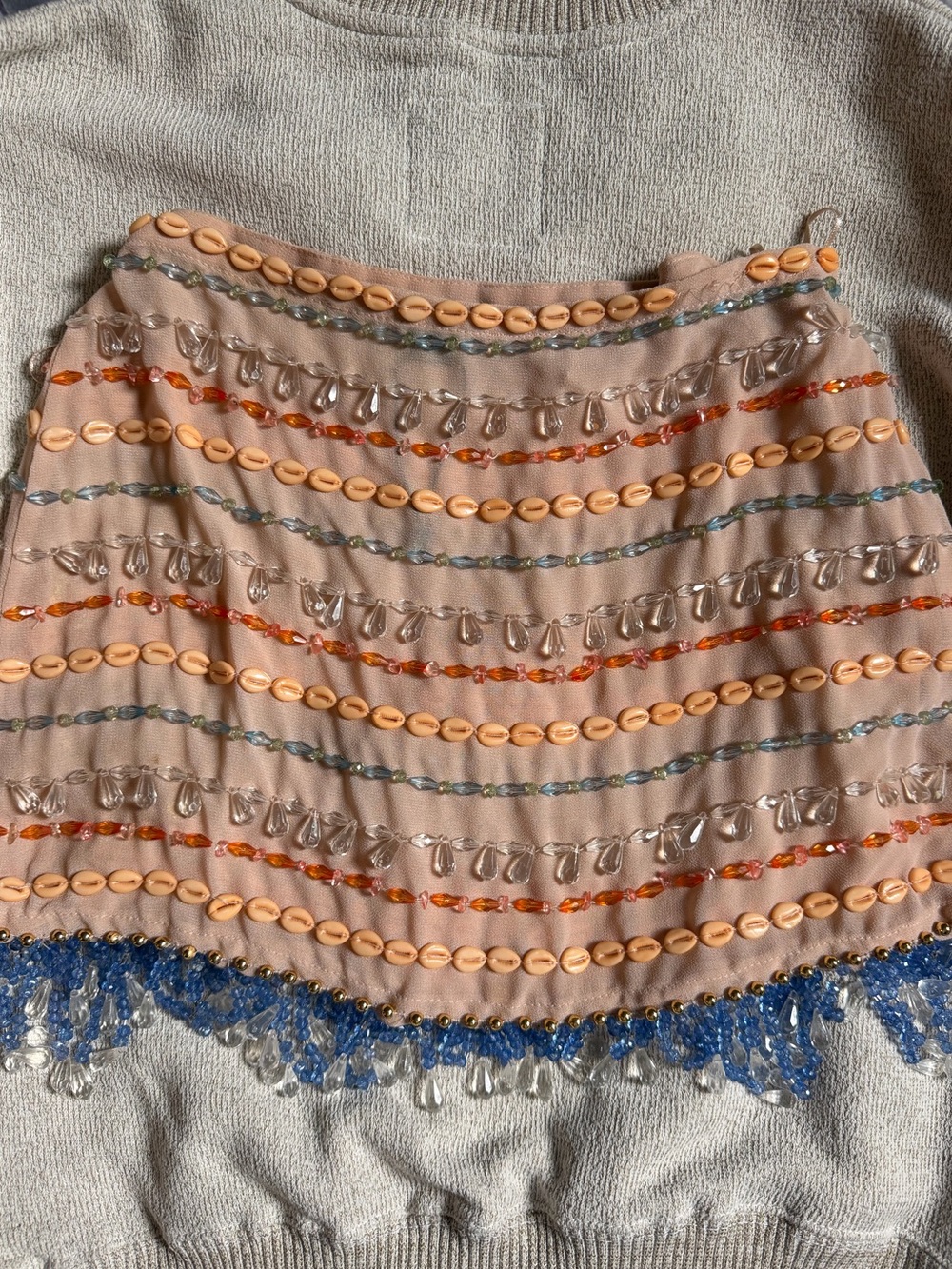 Nasty gal Beaded Embellished  Mini Skirt